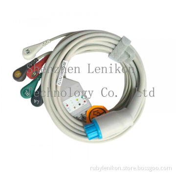 Datex 5 leead snap ECG Cable
